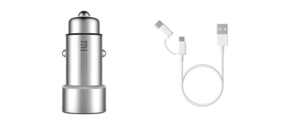 Xiaomi Mi Car Charger and Mi 2-in-1 USB Cable