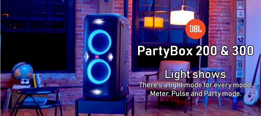 JBL PartyBox 200 & 300 Speakers