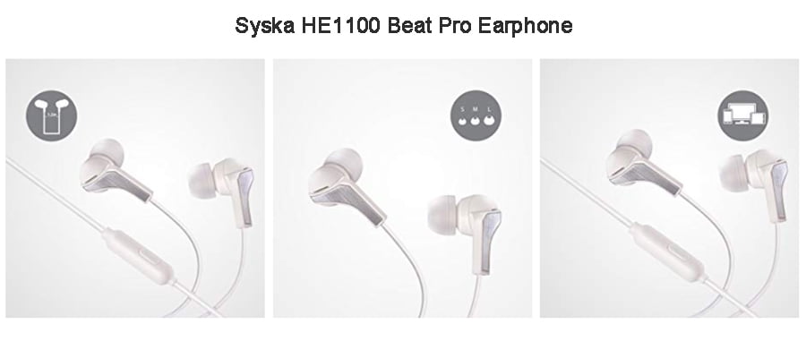 Syska HE1100 Beat Pro Earphones