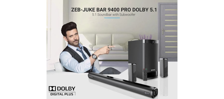 Zebronics ZEB-Juke Bar 9400 Pro Dolby 5.1 Soundbar
