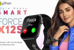 pTron Force X12S Smartwatch