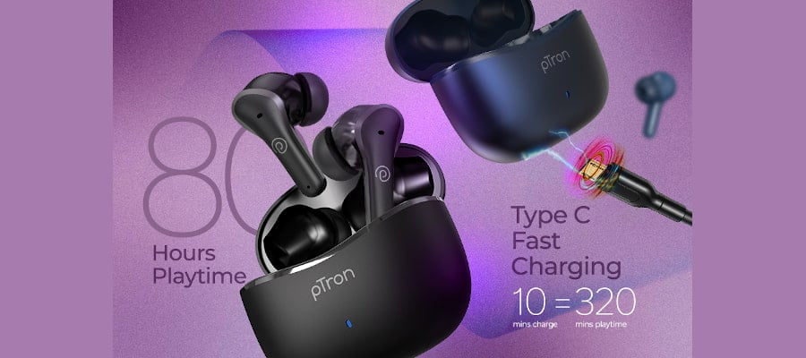 pTron Zenbuds Pro1 Max ANC TWS Earbuds