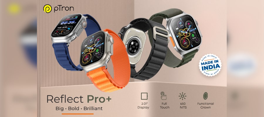 pTron Reflect Pro Smart Watch Magnetic Charging Cable by ILOFT - ILOFT-omiya.com.vn