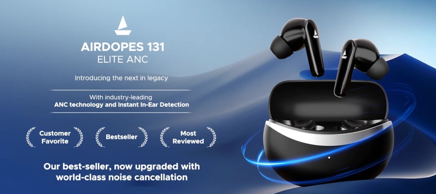 boAt Airdopes 131 Elite ANC TWS Earbuds