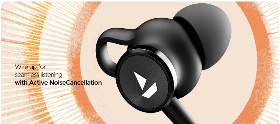 boAt Bassheads 122 ANC Wired Earbuds