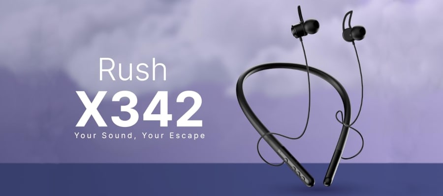 Leaf Rush X342 Neckband Headphones