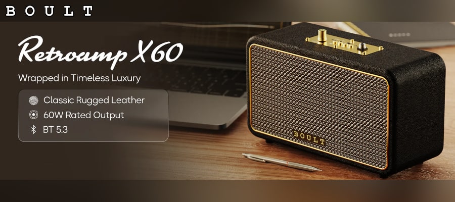 Boult Retro Amp x60 Bluetooth Speaker