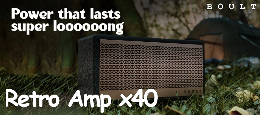 Boult Retro Amp x40 Bluetooth Speaker