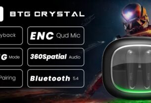 truke BTG Crystal Gaming TWS Earbuds