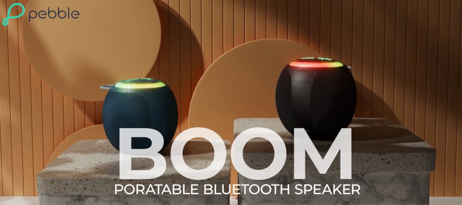 Pebble Boom Portable Speaker