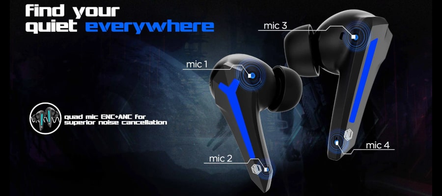 Nu Republic Cyberstud X4 Firefly TWS Earbuds