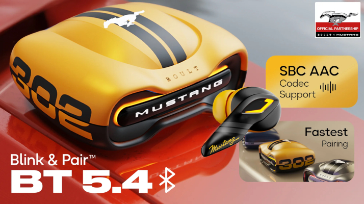 Boult X Mustang Torq TWS Earbuds