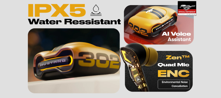 Boult X Mustang Torq TWS Earbuds