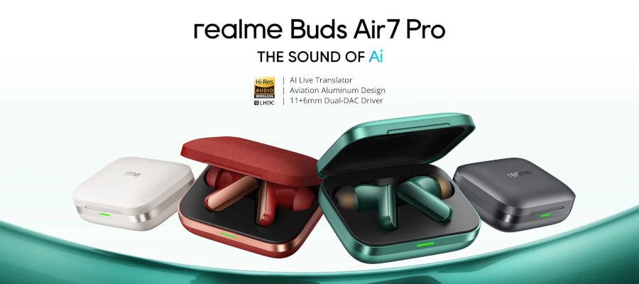 Realme Buds Air 7 Pro TWS Earbuds