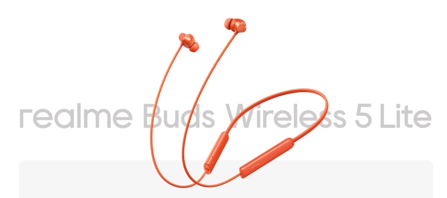 Realme Buds Wireless 5 Lite Neckband Headphones