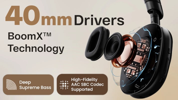 Boult FluidX Over-Ear Headphones