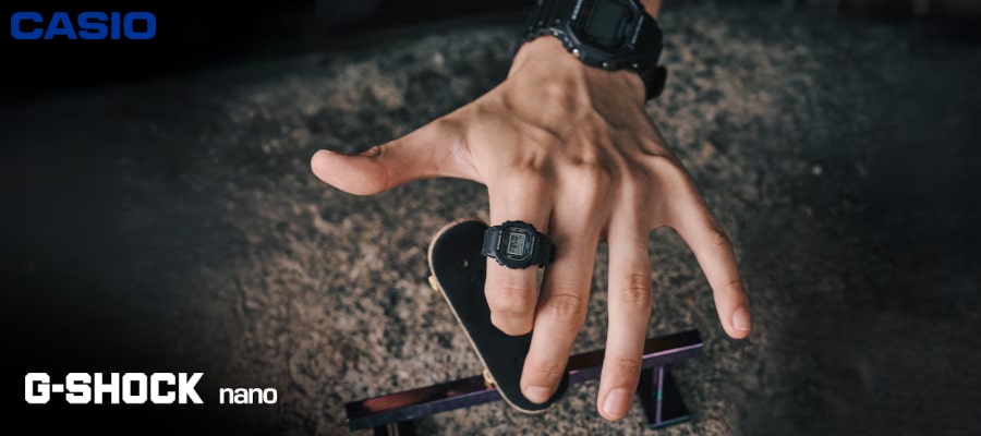 Casio G-Shock Nano A fully functional Watch Worn as a Ring