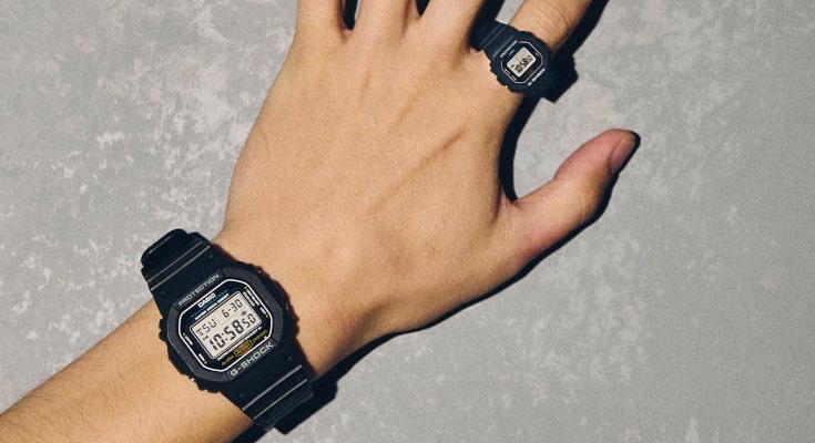 Casio G-Shock Nano A fully functional Watch Worn as a Ring