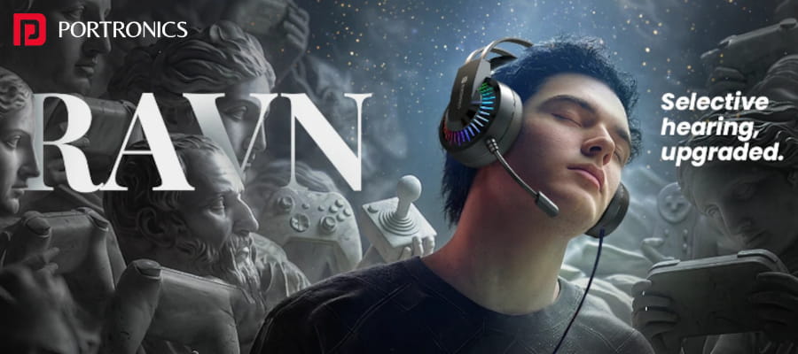 Portronics Ravn Over-Ear Gaming Headphones