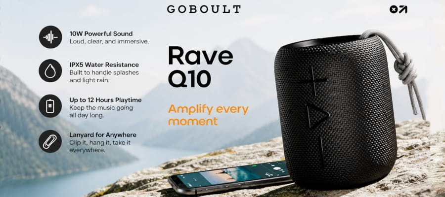 GoBoult Rave Q10 Portable Speaker