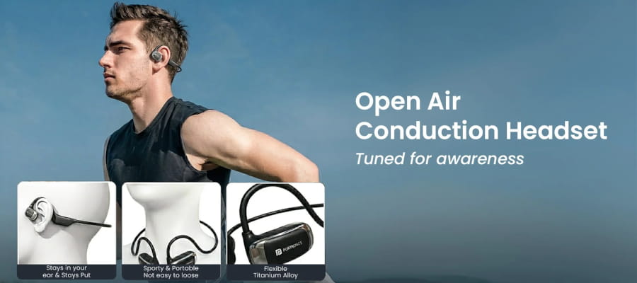 Portronics Aero Tune OWS Neckband Headphones