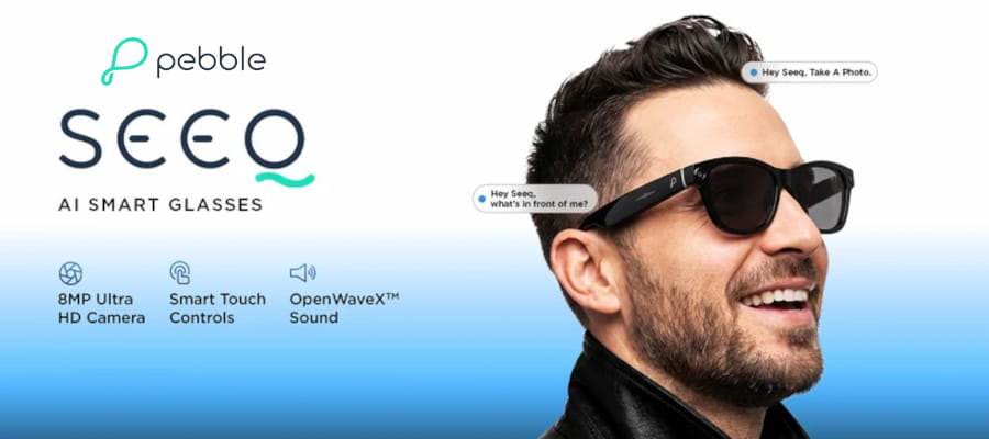 Pebble SeeQ AI Smart Glasses
