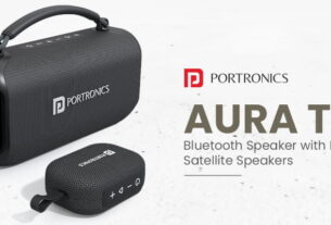 Portronics AuraTrio Portable Speaker