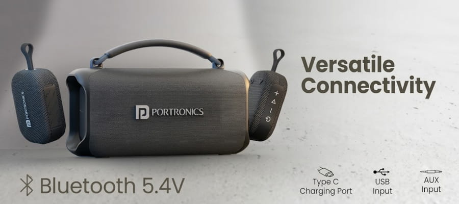 Portronics AuraTrio Portable Speaker